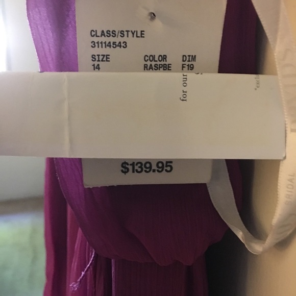 Raspberry Bridesmaid dress - Picture 6 of 8